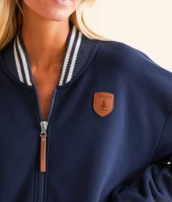Wanakome Henlie Bomber Jacket Oxford Blue Best