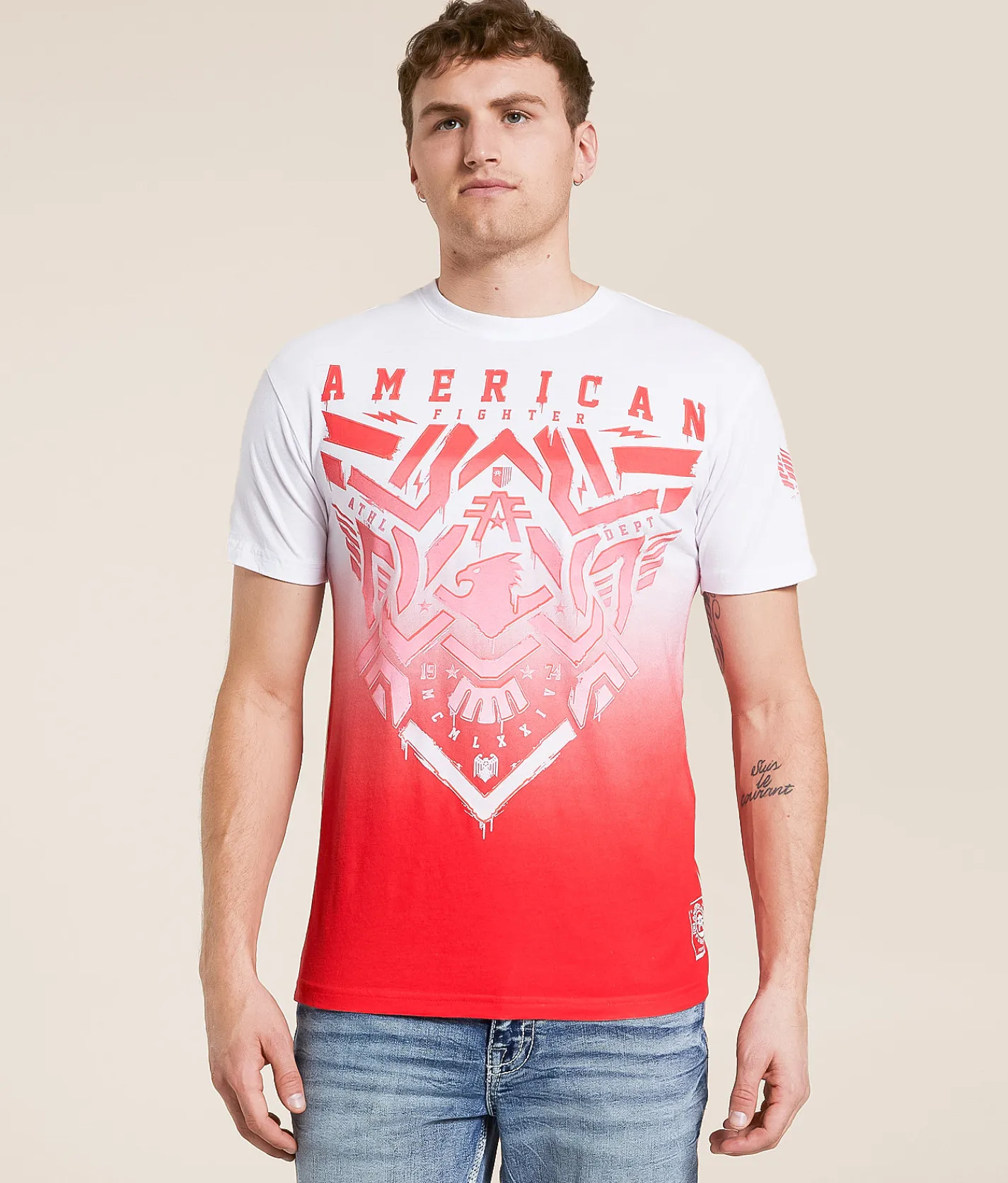 American Fighter Henniker T-Shirt White Multi Best