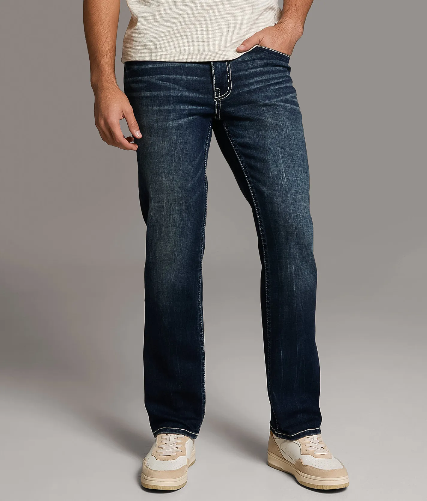 BKE Henry Straight Stretch Jean Saxon Hot