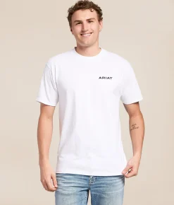 Tops|Graphic T-Shirts | Ariat Heritage Club T-Shirt White