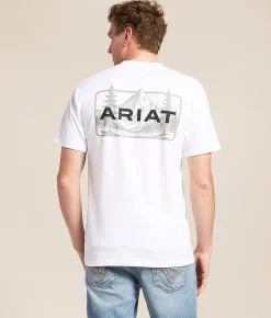 Tops|Graphic T-Shirts | Ariat Heritage Club T-Shirt White