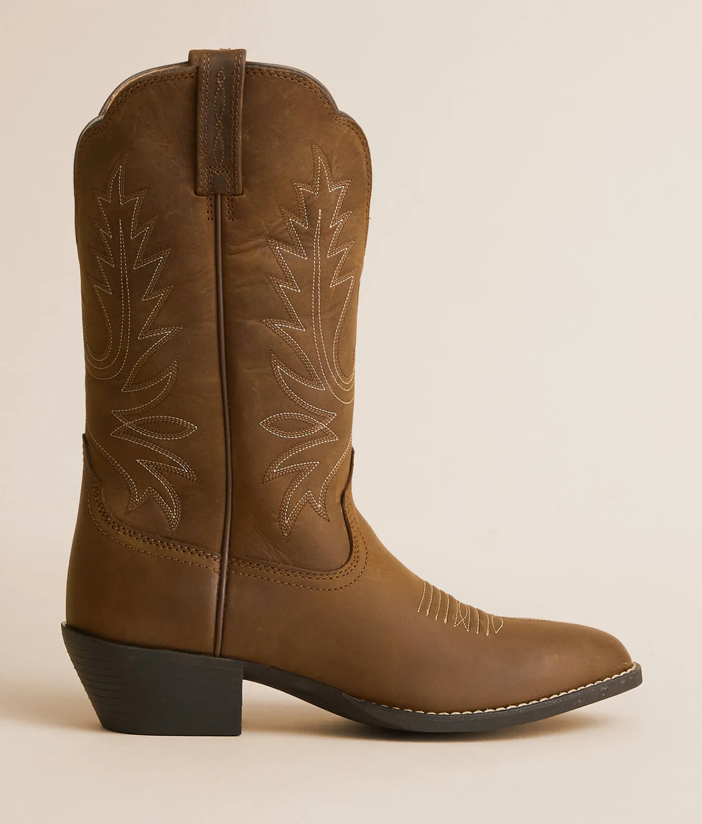 Ariat Heritage Wide Calf Leather Western Boot Distressed Brown Clearance
