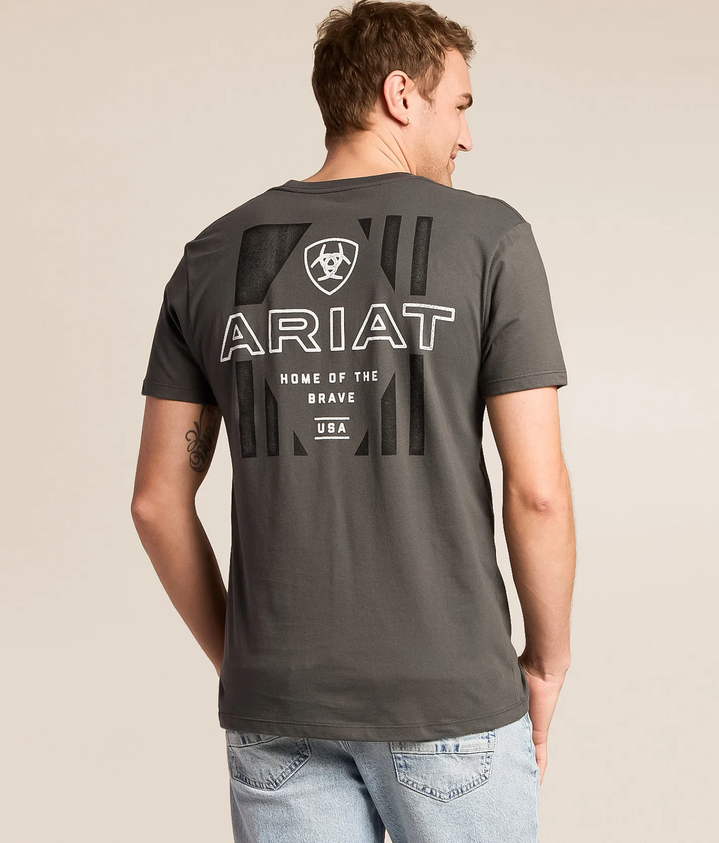 Tops|Graphic T-Shirts | Ariat Hexaflag Freedom T-Shirt Dark Shadow