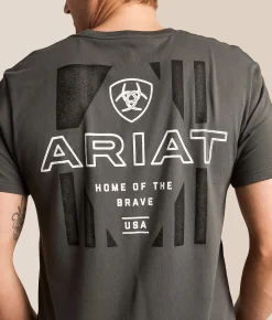 Tops|Graphic T-Shirts | Ariat Hexaflag Freedom T-Shirt Dark Shadow