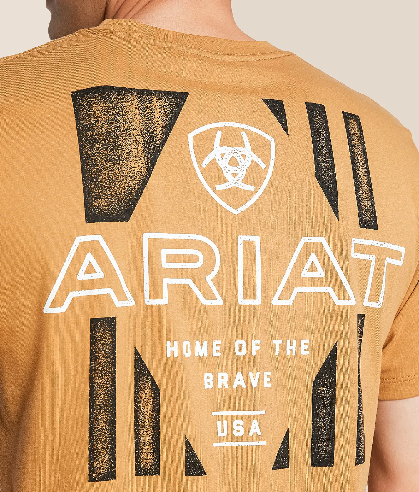 Graphic T-Shirts | Ariat Hexaflag T-Shirt Tobacco Brown