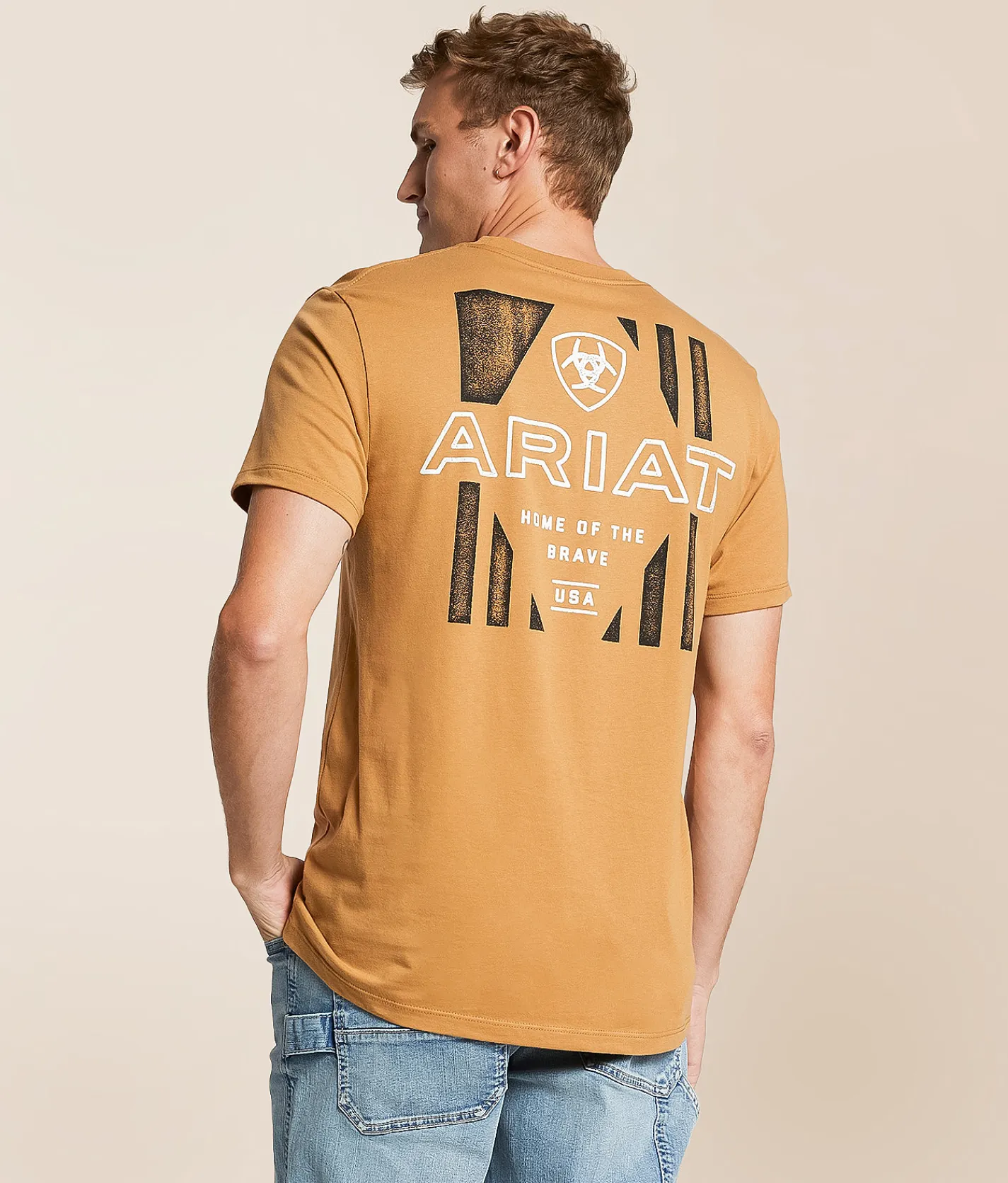 Ariat Hexaflag T-Shirt Tobacco Brown Sale
