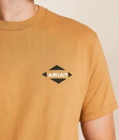 Ariat Hexaflag T-Shirt Tobacco Brown Sale