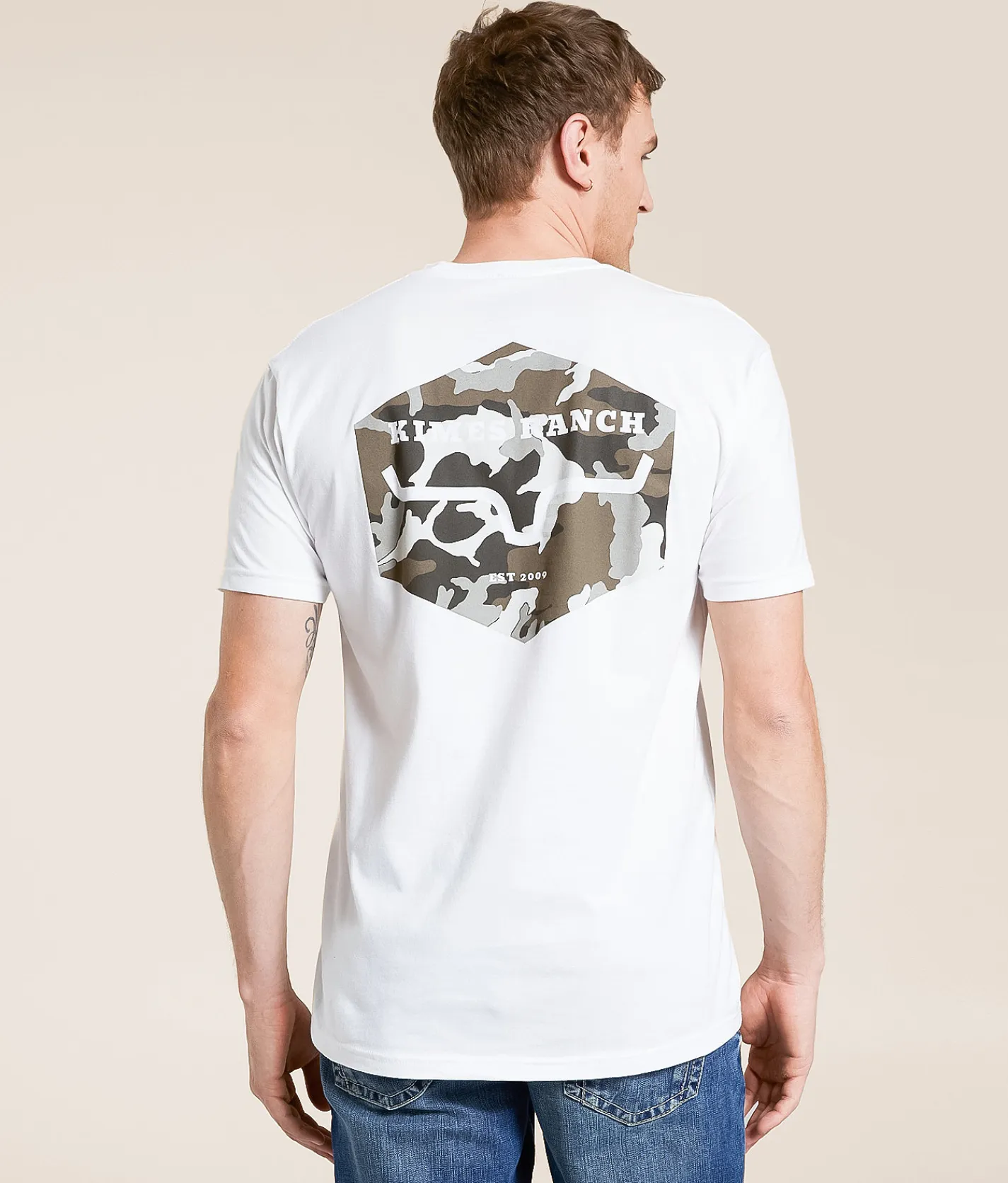 Tops|Graphic T-Shirts | Kimes Ranch Hex Camo T-Shirt Black