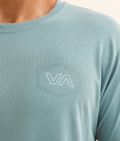 Graphic T-Shirts|Activewear | RVCA Hex Code Sport T-Shirt Haze Sport