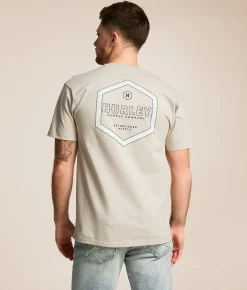Hurley Hexcore T-Shirt Silver Grey Best