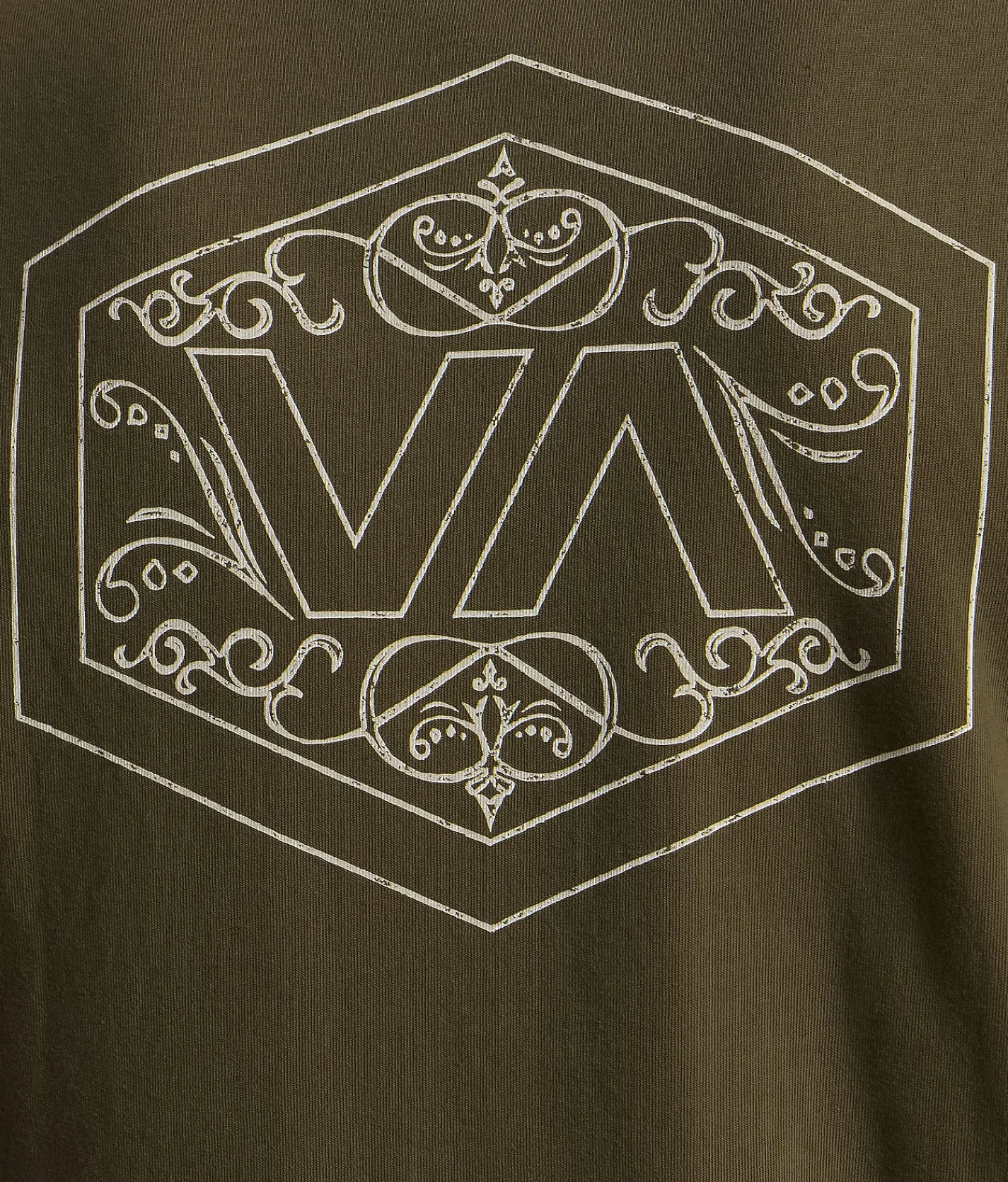RVCA Hex Filigree T-Shirt Fatigue Sale
