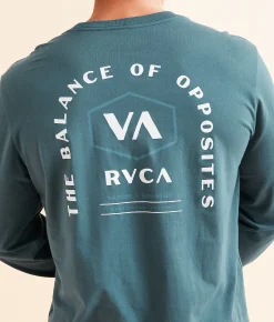 RVCA Hex Life T-Shirt Duck Blue Standard Sale