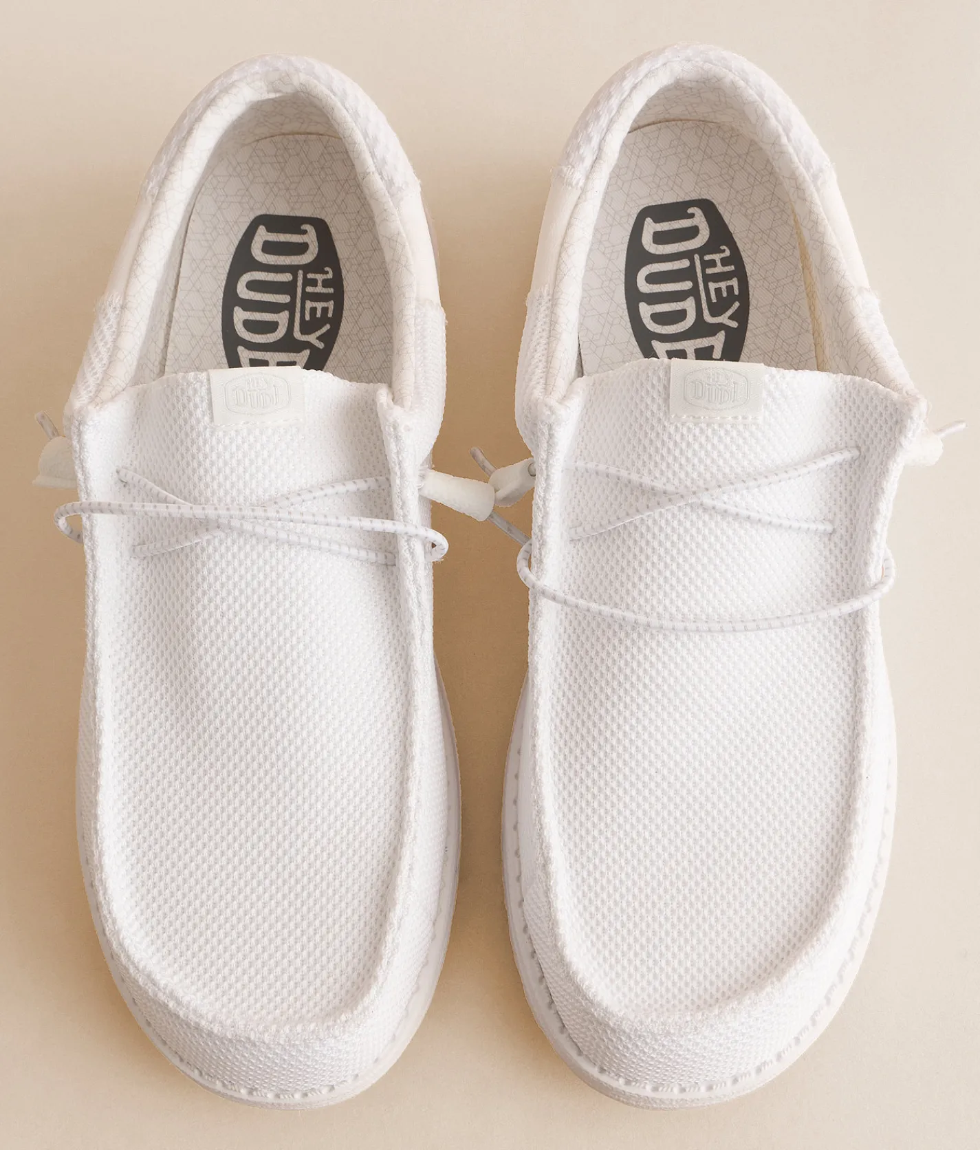 White Crow HEYDUDE™ Wally Stitch Geo Shoe White Discount