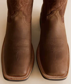 Shoes | Ariat Highland Toughstock Leather Cowboy Boot Distressed Brown Tr Brown