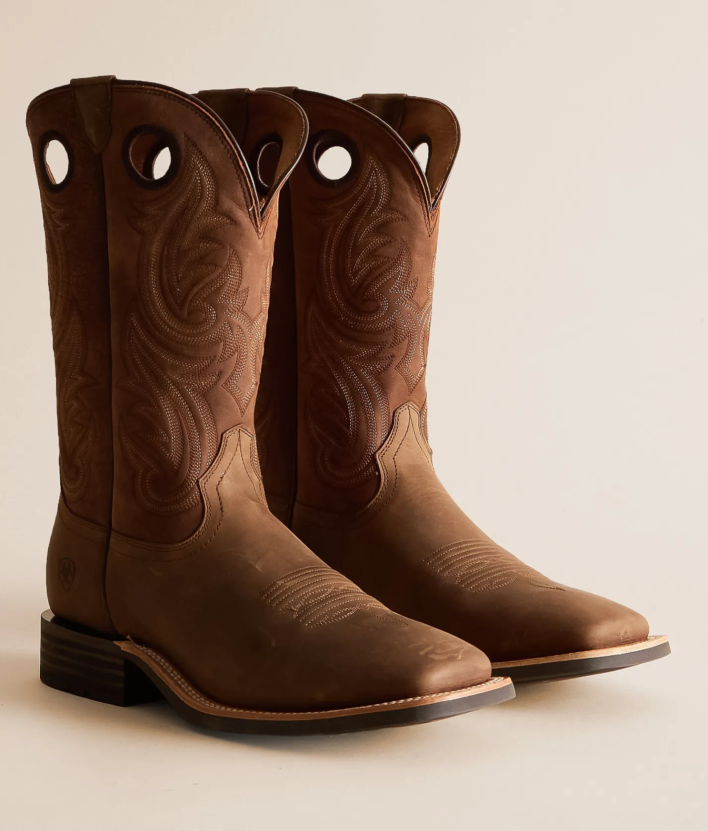 Shoes | Ariat Highland Toughstock Leather Cowboy Boot Distressed Brown Tr Brown