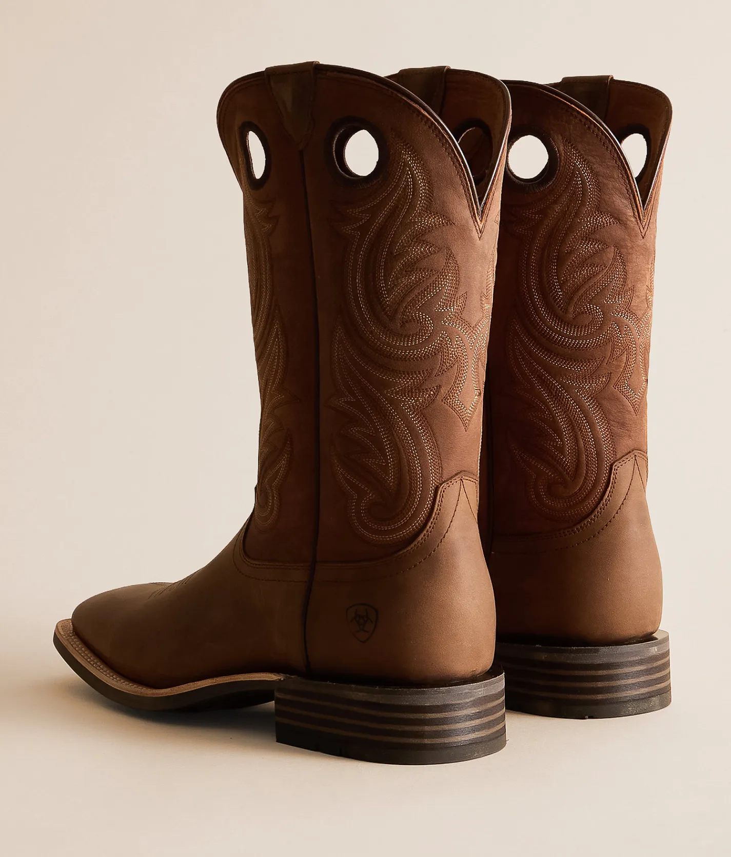Shoes | Ariat Highland Toughstock Leather Cowboy Boot Distressed Brown Tr Brown