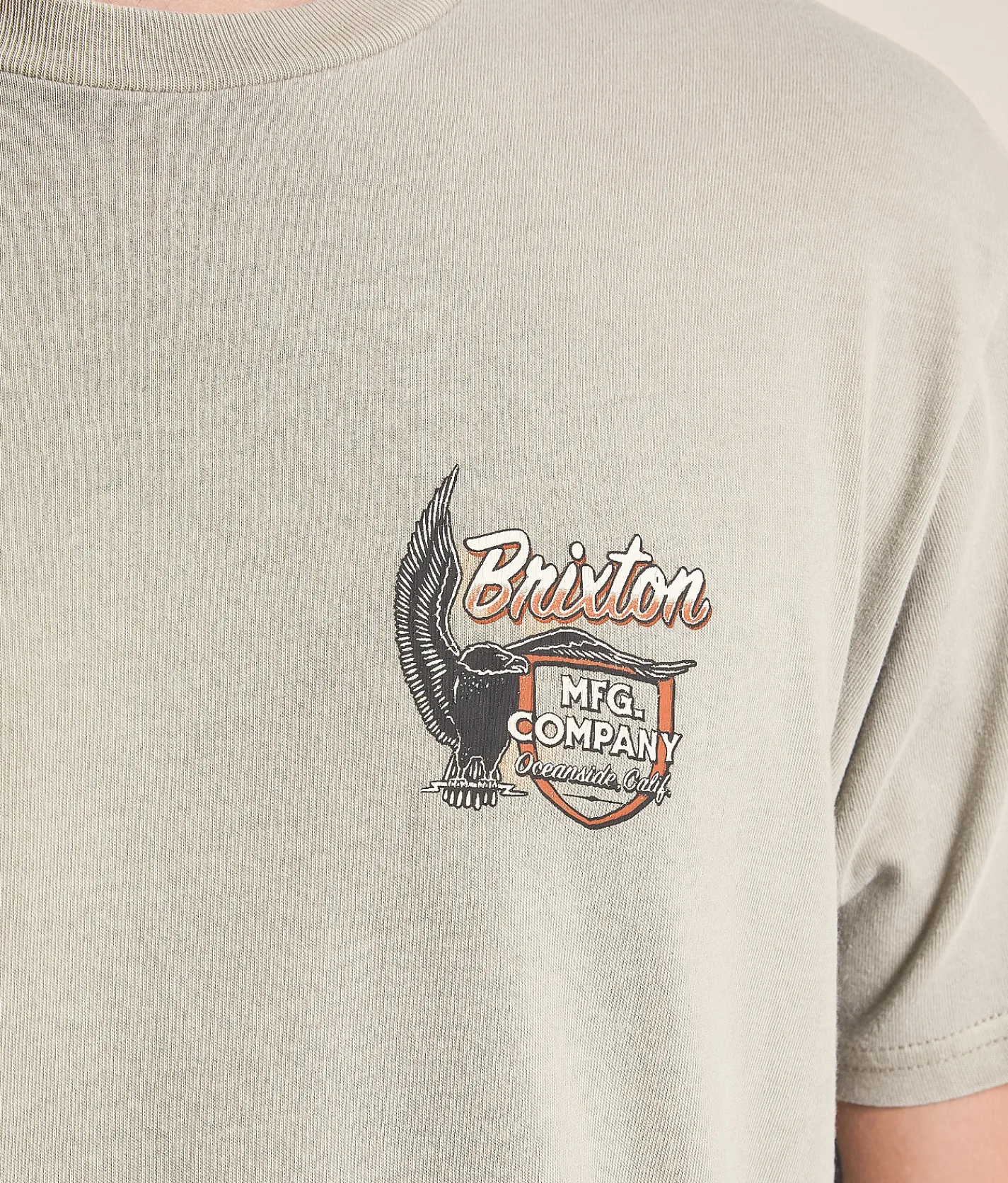 Tops|Graphic T-Shirts | Brixton Highline T-Shirt Cinder Worn Wash