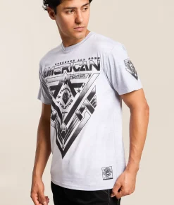 Tops|Graphic T-Shirts | American Fighter High Ridge T-Shirt White Multi