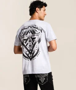 Tops|Graphic T-Shirts | American Fighter High Ridge T-Shirt White Multi