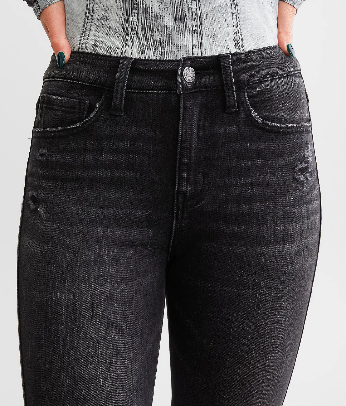 Flying Monkey High Rise Ankle Skinny Stretch Jean Thriving Outlet