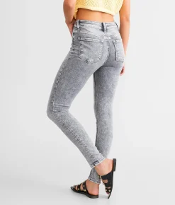 Flying Monkey High Rise Ankle Skinny Stretch Jean Bee Balm
