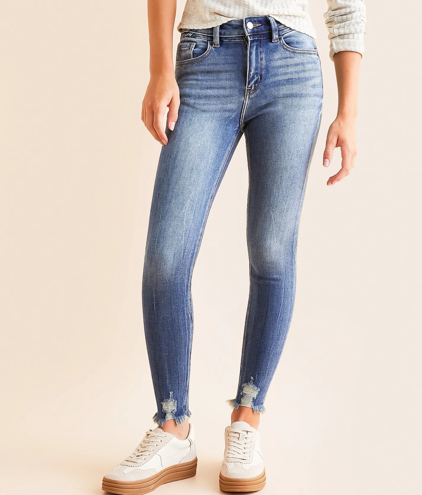 KanCan Signature High Rise Ankle Skinny Stretch Jean Alice Clearance