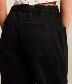 Risen High Rise Barrel Stretch Cuffed Pant Black Online