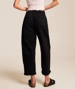 Risen High Rise Barrel Stretch Cuffed Pant Black Online