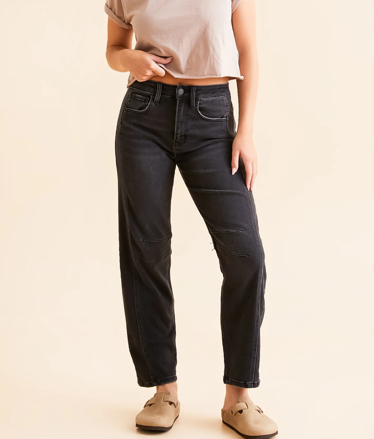 Jeans|Bottoms | Flying Monkey High Rise Barrel Stretch Jean Relief