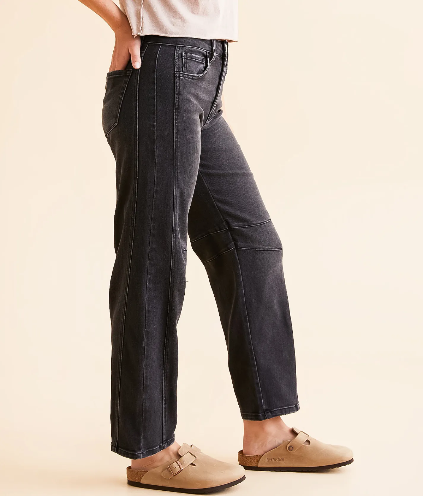 Jeans|Bottoms | Flying Monkey High Rise Barrel Stretch Jean Relief