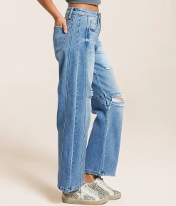 Flying Monkey High Rise Barrel Stretch Jean Liveliness Sale