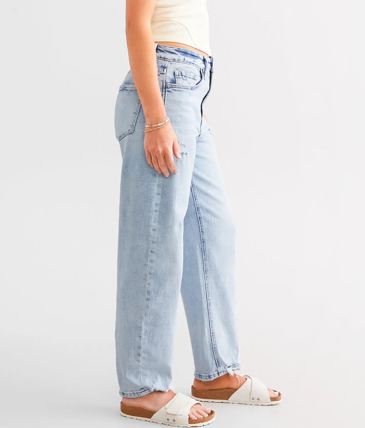 Flying Monkey High Rise Barrel Stretch Jean Sweet Nothing Clearance