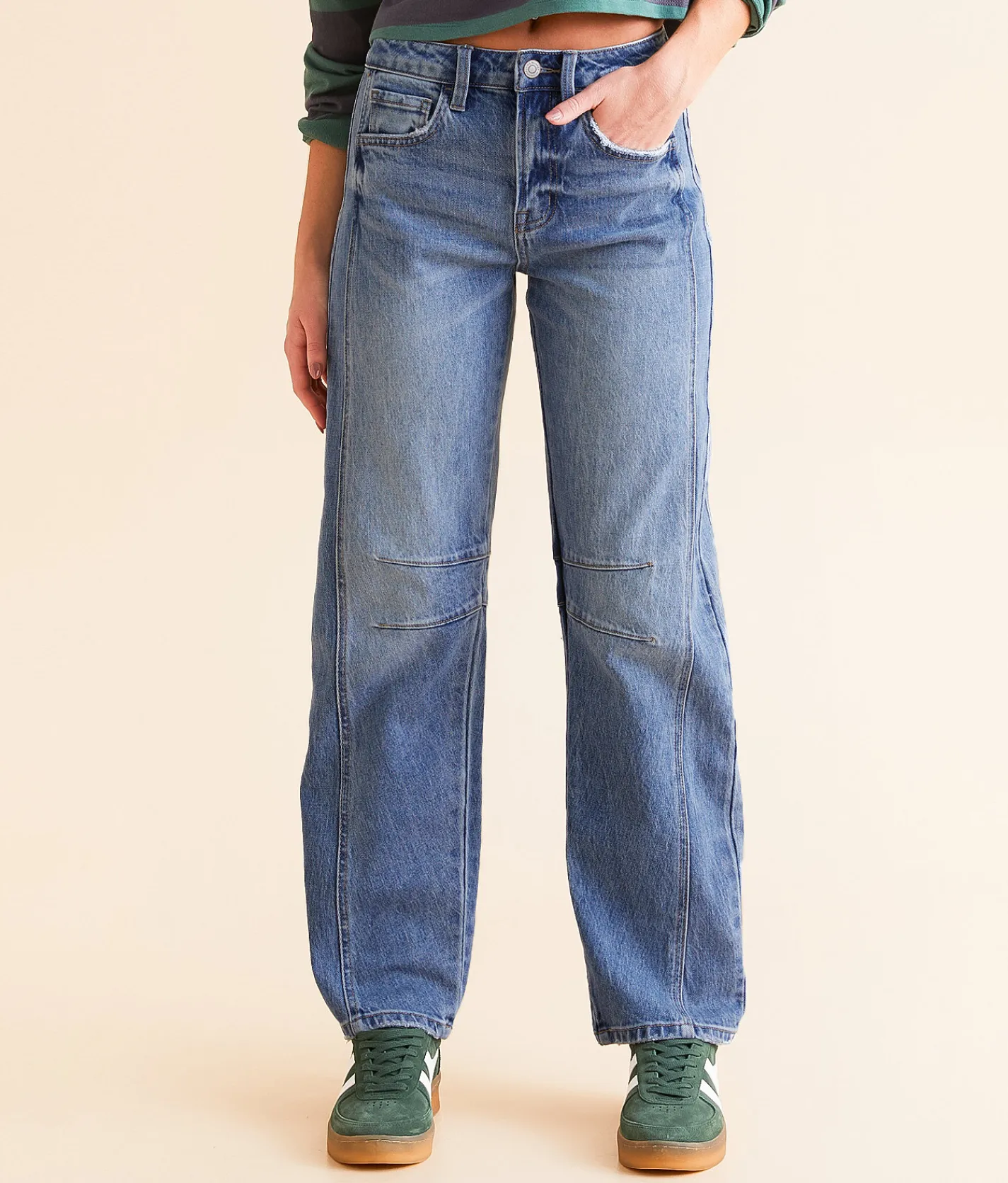 Jeans|Bottoms | Flying Monkey High Rise Barrel Stretch Jean Gleam