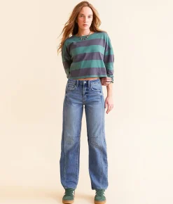 Jeans|Bottoms | Flying Monkey High Rise Barrel Stretch Jean Gleam