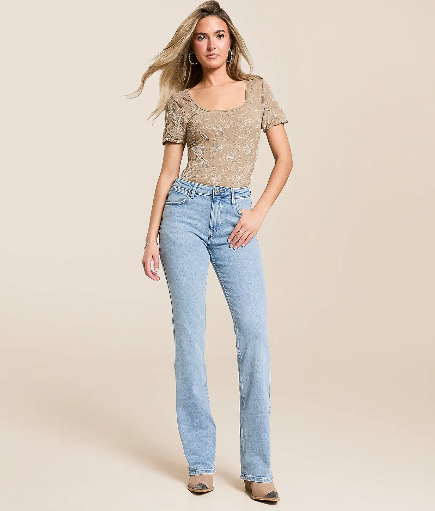 Jeans|Bottoms | Wrangler® High Rise Boot Jean Moonstone