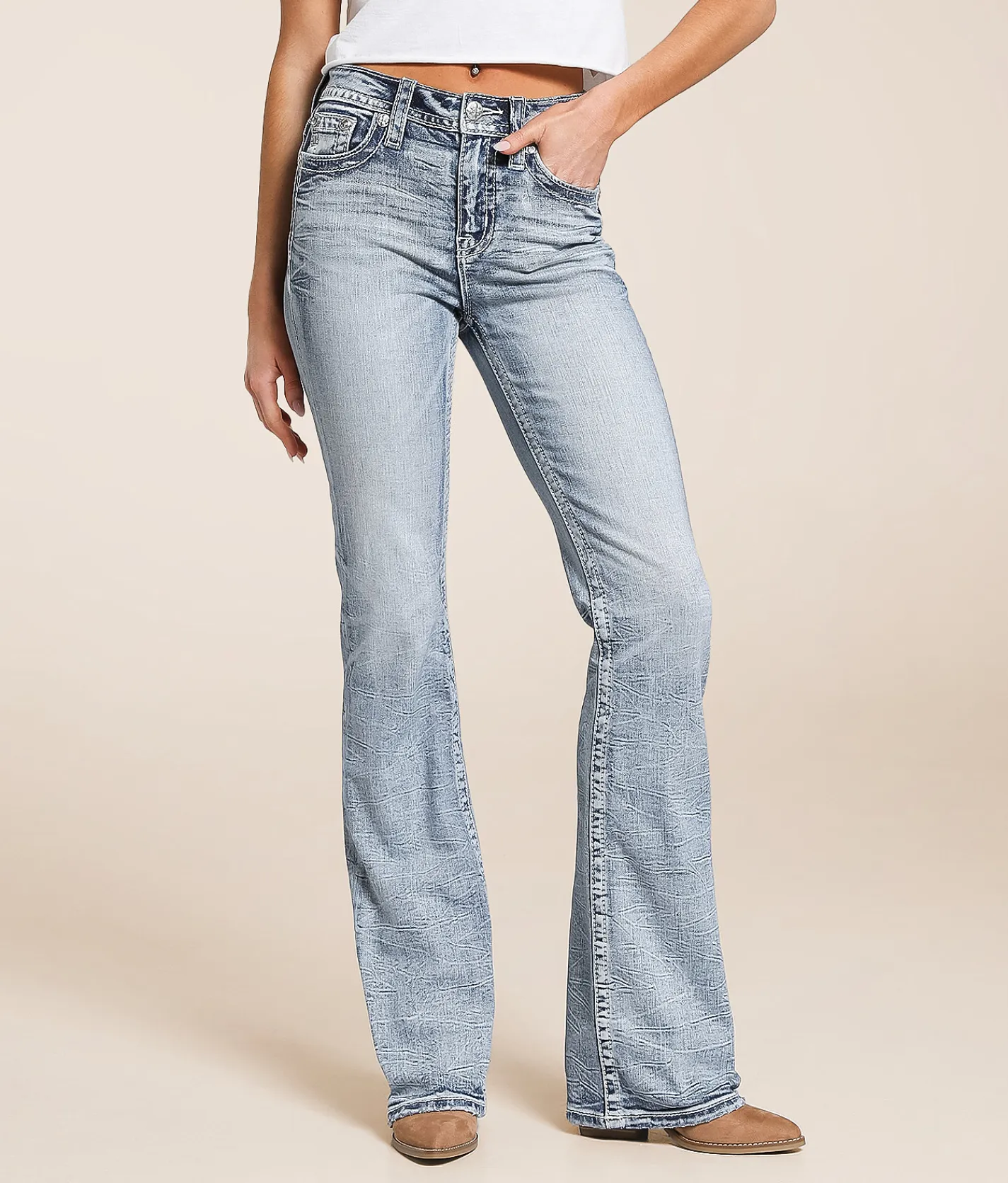 Jeans|Bottoms | Miss Me High Rise Boot Stretch Jean M1015