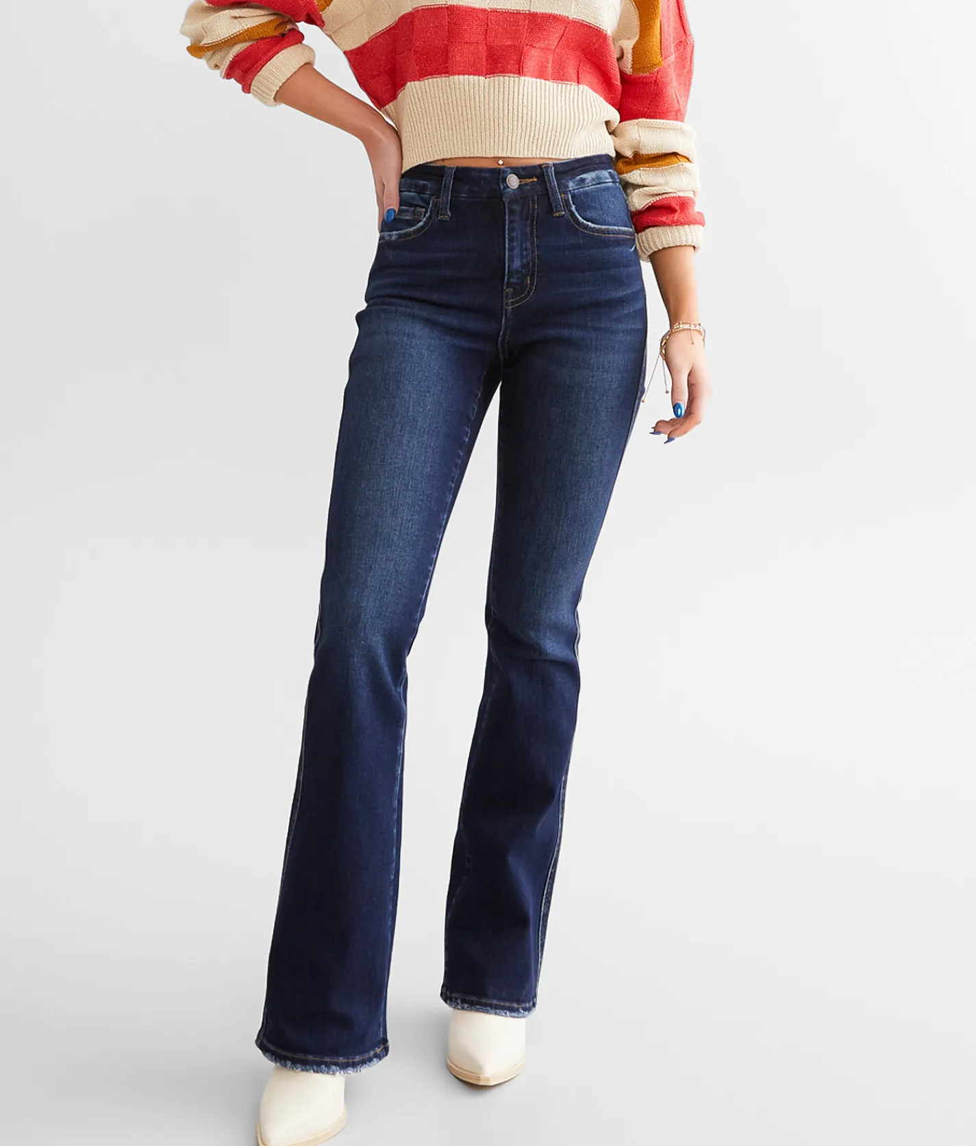 Flying Monkey High Rise Boot Stretch Jean Deginified Online