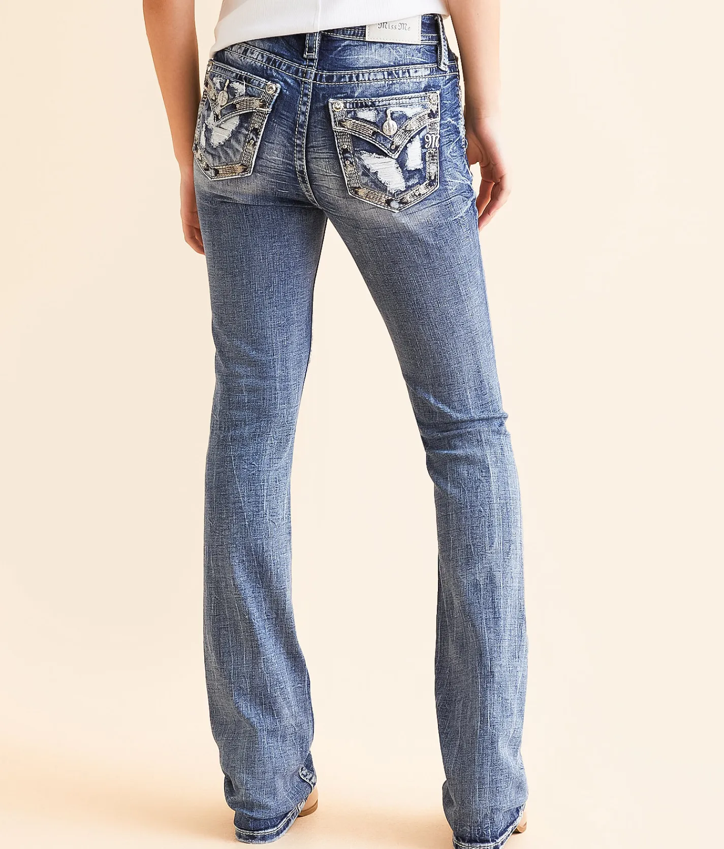 Miss Me High Rise Boot Stretch Jean M860C Clearance