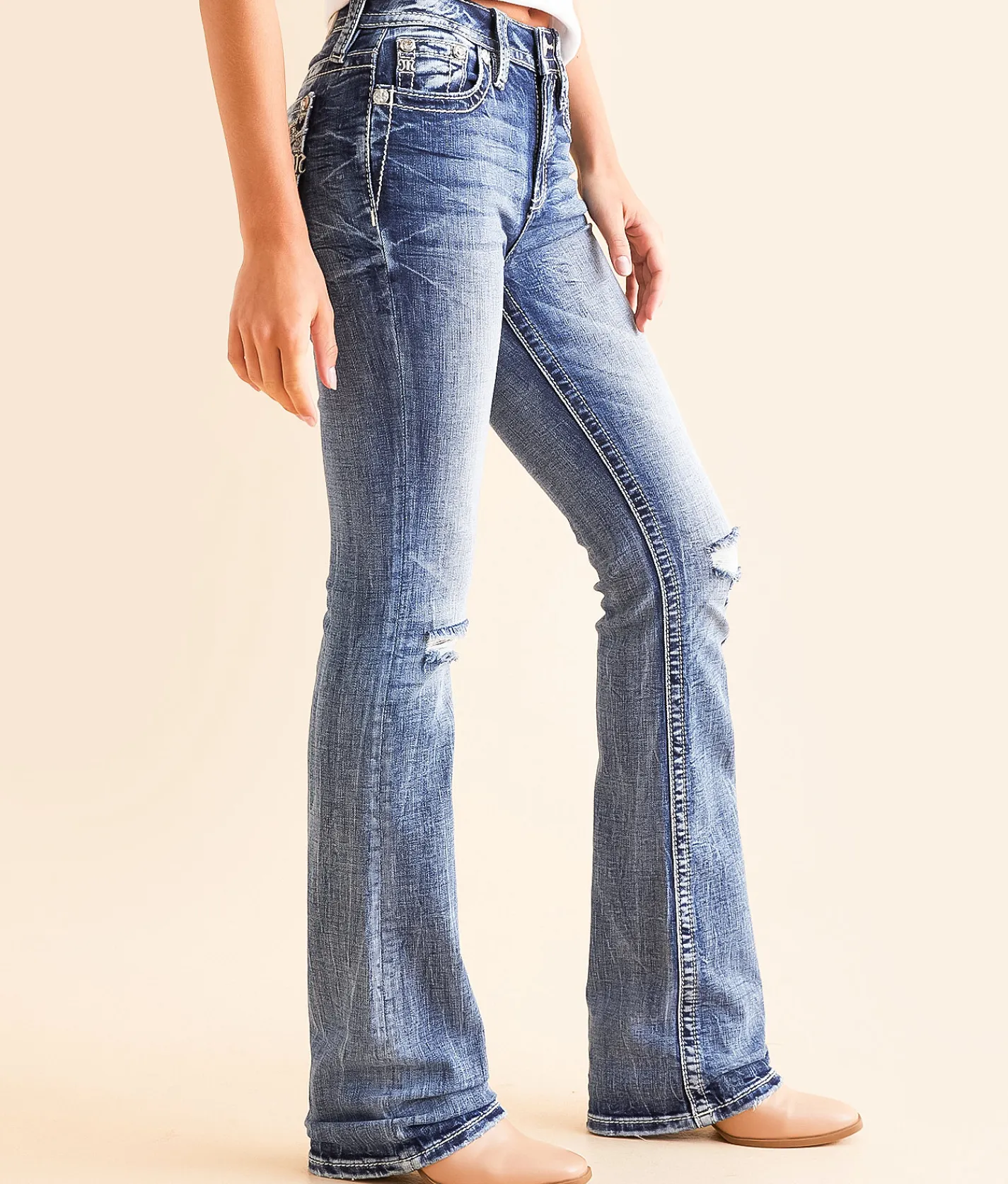 Miss Me High Rise Boot Stretch Jean M860C Clearance