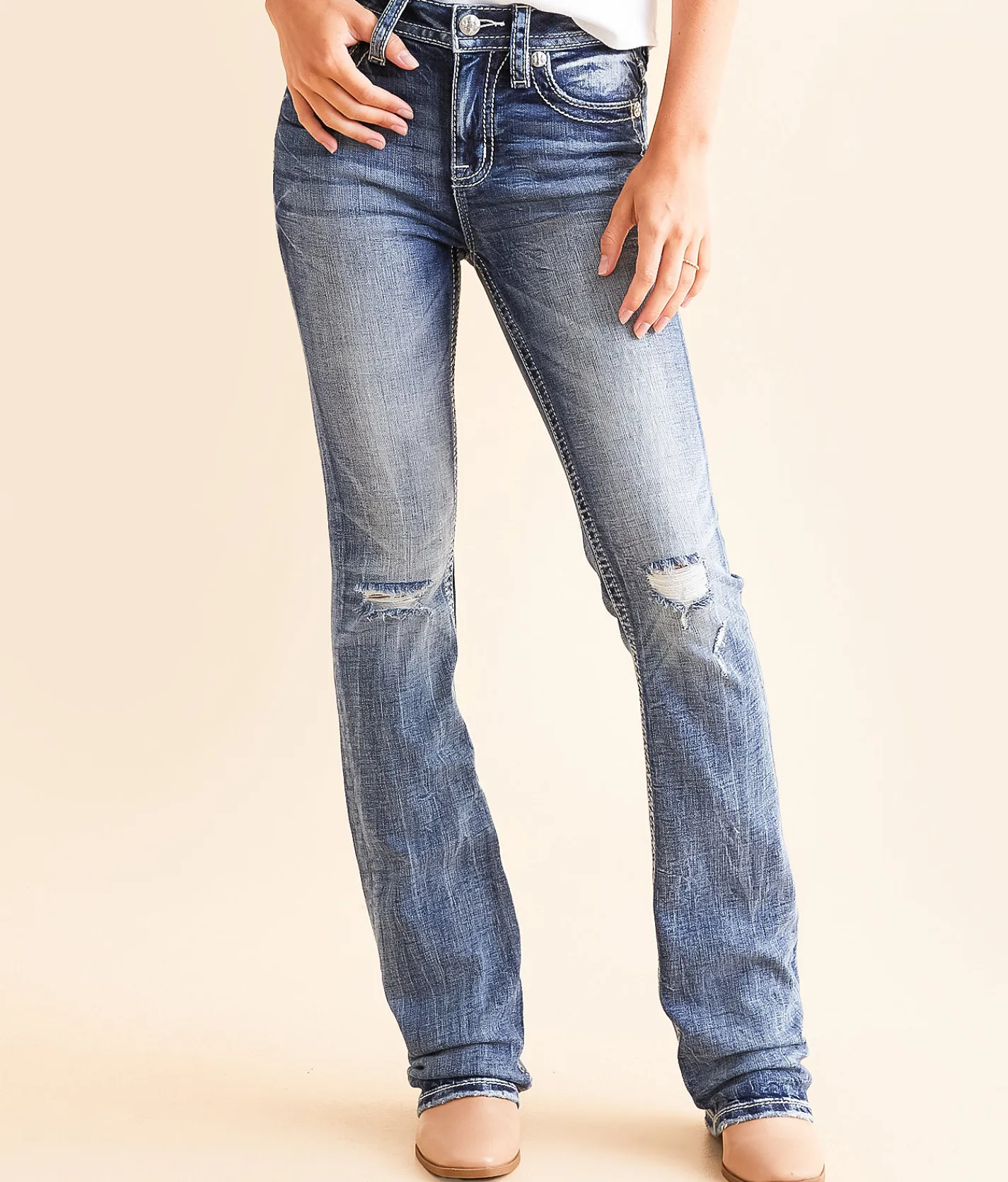 Miss Me High Rise Boot Stretch Jean M860C Clearance