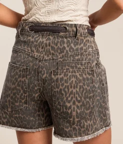 Bottoms | Veveret High Rise Print Short Cheetah