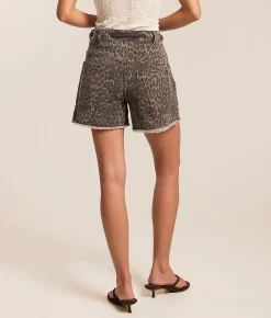 Bottoms | Veveret High Rise Print Short Cheetah