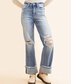 Jeans | Flying Monkey High Rise Classic Straight Stretch Jean Wishfull