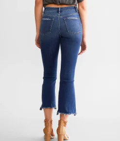 Flying Monkey High Rise Cropped Flare Stretch Jean Chivalrous Hot