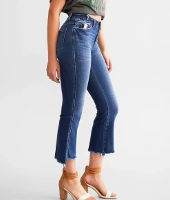 Flying Monkey High Rise Cropped Flare Stretch Jean Chivalrous Hot