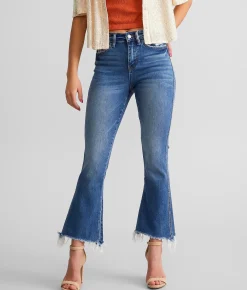 Flying Monkey High Rise Cropped Flare Stretch Jean Eliana Best