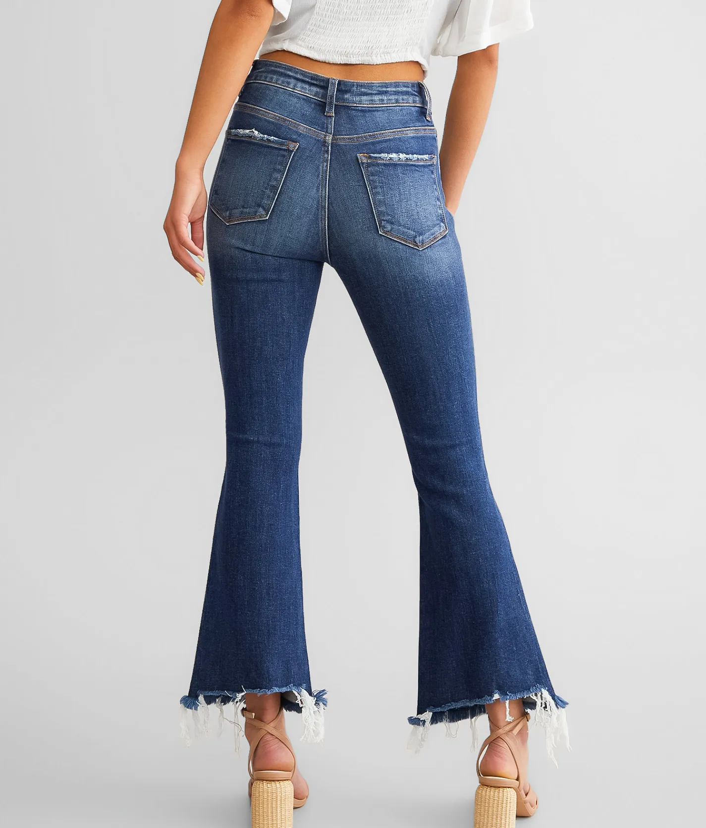 Jeans|Bottoms | Flying Monkey High Rise Cropped Flare Stretch Jean Intuitive