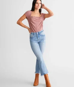 Jeans|Bottoms | Flying Monkey High Rise Cropped Flare Stretch Jean Beckons
