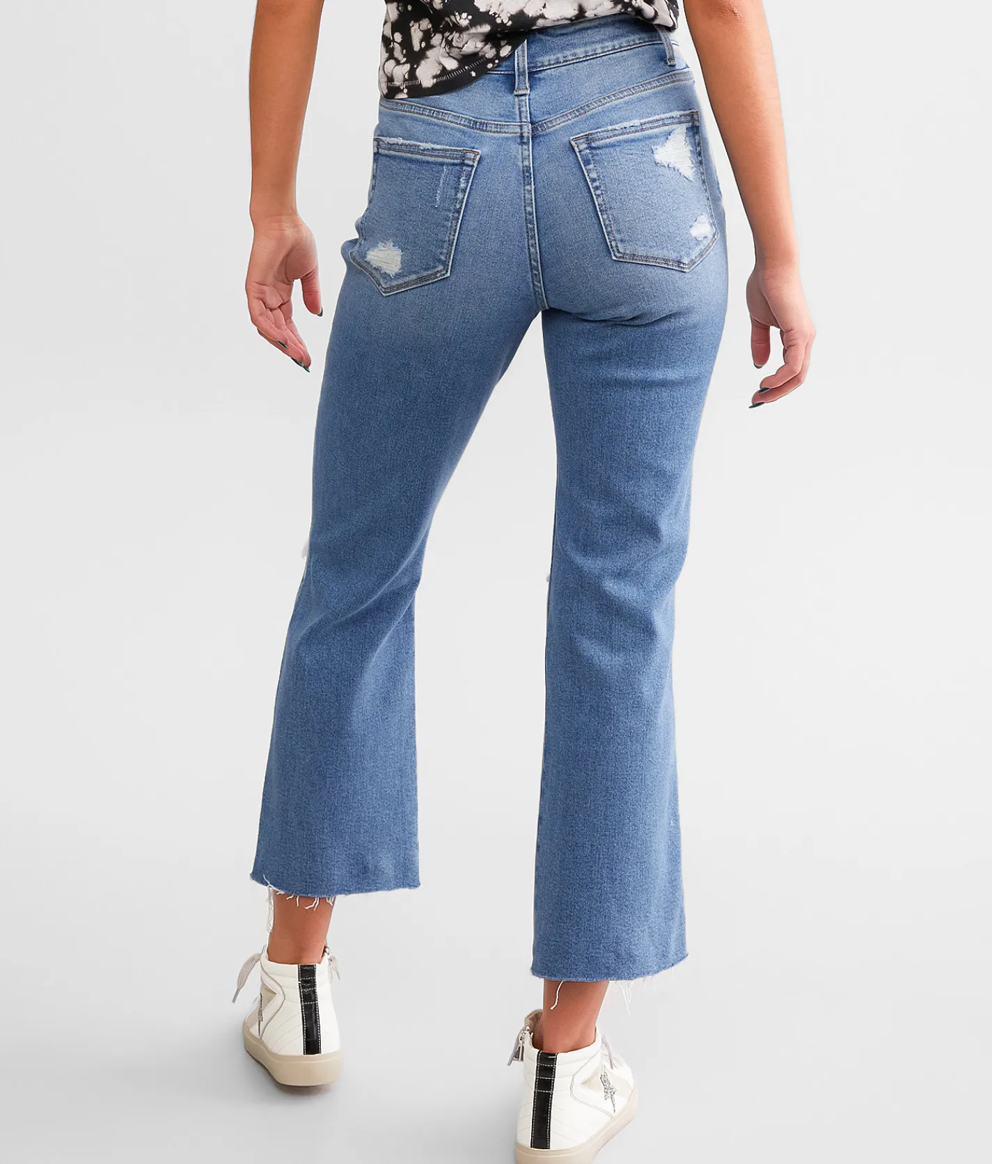 Jeans|Jeans | Flying Monkey High Rise Cropped Straight Stretch Jean Fruitful