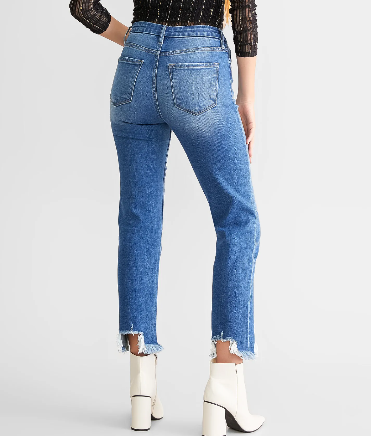 Jeans|Bottoms | KanCan Signature High Rise Cropped Straight Stretch Jean Aurora